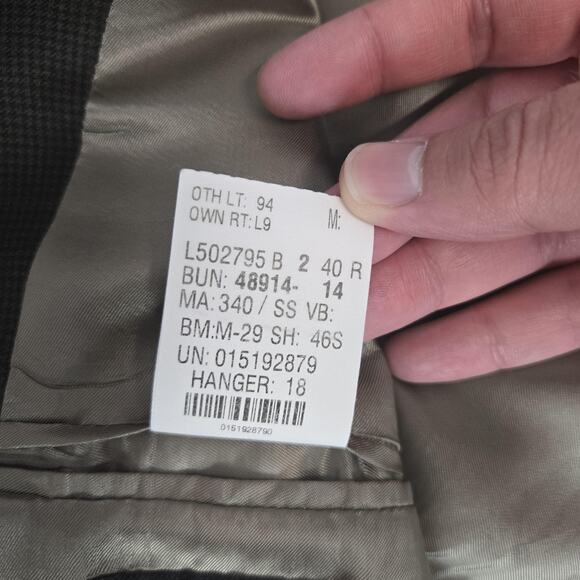 Ralph Lauren Blazer Mens 40 Medium Brown Plaid Wool Cashmere Two Button Jacket - Picture 12 of 16